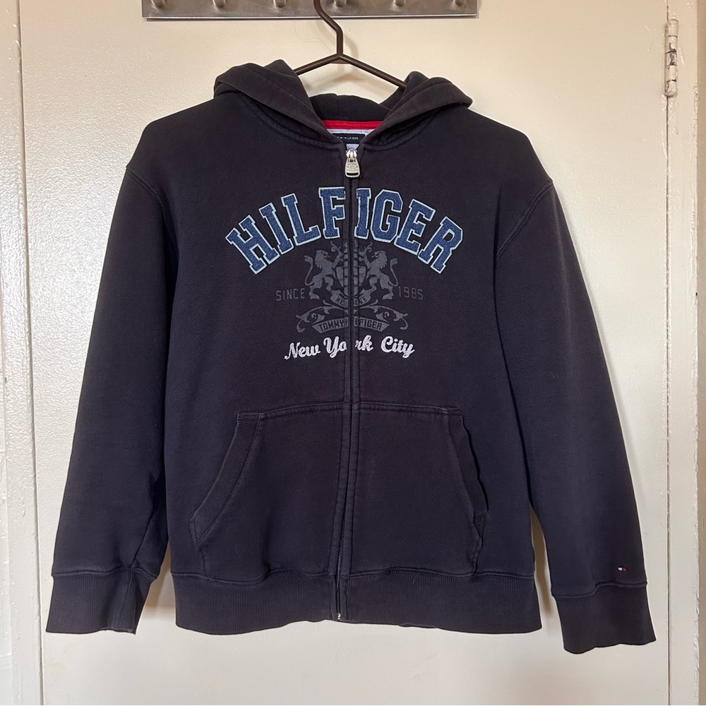 Tommy Hilfiger Navy Hoodie - Youth 14/ Women’s Large